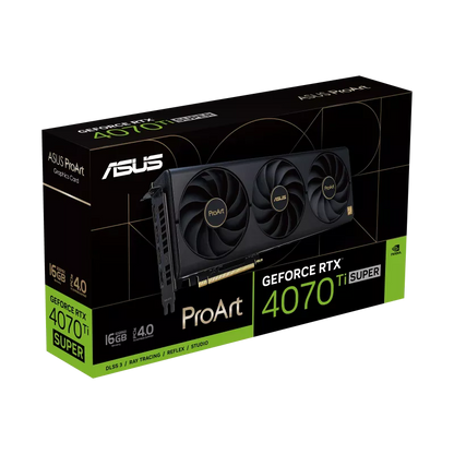 ASUS ProArt GeForce RTX™ 4070 Ti SUPER 16GB GDDR6X OC Edition | GRAPHICS CARD