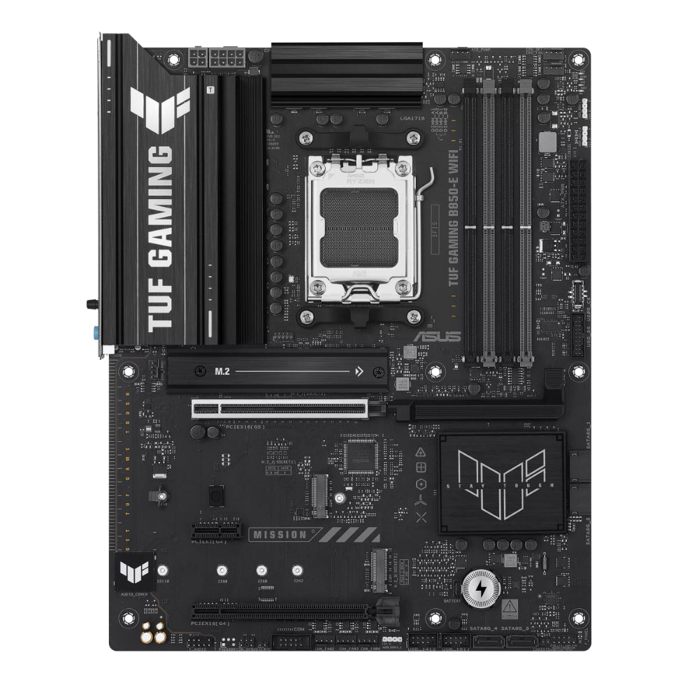 ASUS TUF GAMING B850-E WIFI AMD AM5 ATX Motherboard | Ryzen 9000/8000/7000 | 256GB DDR5 | 8000+MT/s (OC) | Wi-Fi 6E | 2.5Gb LAN | 3× M.2 | PCIe 5.0