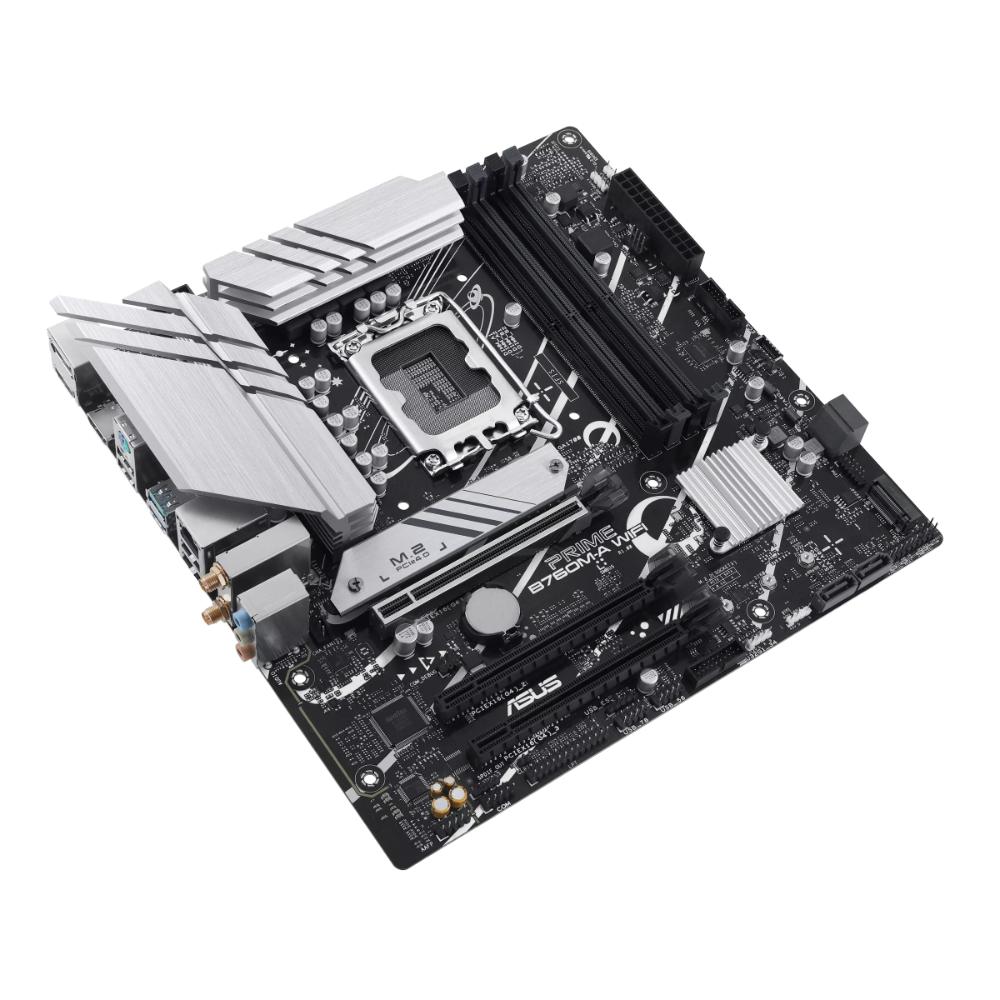 ASUS PRIME B760M-A WIFI DDR5 Intel® B760 mATX Motherboard | LGA1700 | PCIe 4.0 | Wi-Fi 6 | DDR5
