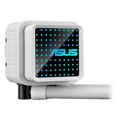 ASUS Prime LC 360 ARGB White Edition Liquid CPU Cooler | Copper Block, Aura Sync RGB, Sleeved Tubes, and Universal Socket Support