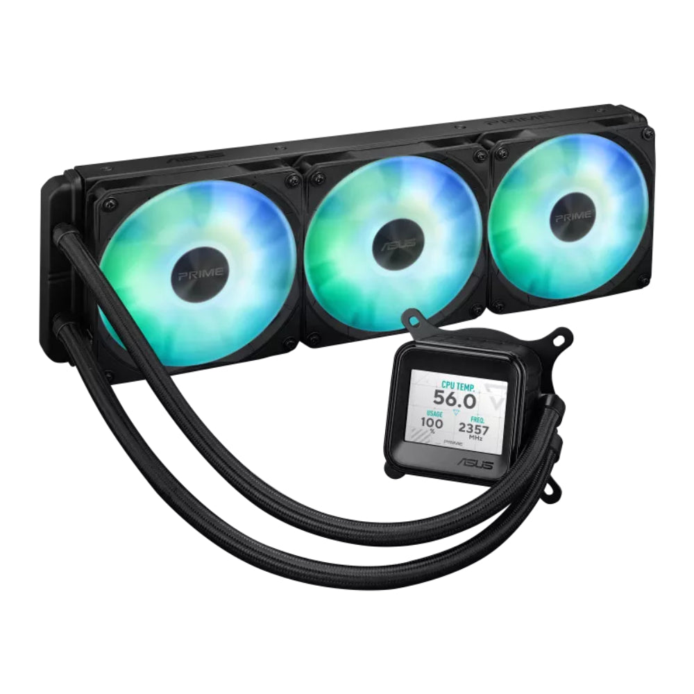 ASUS PRIME LC 360 ARGB | All-in-One Liquid CPU Cooler | 360mm Radiator | Infinity Mirror Lens | ARGB Fans | Aura Sync