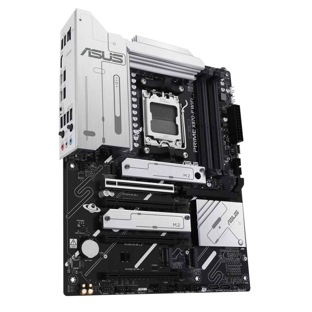 ASUS PRIME X870-P WIFI-CSM AMD AM5 ATX Motherboard | Ryzen 9000/8000/7000 | 256GB DDR5 | 8000+MT/s (OC) | Wi-Fi 7 | 2.5Gb LAN | 4× M.2 | PCIe 5.0