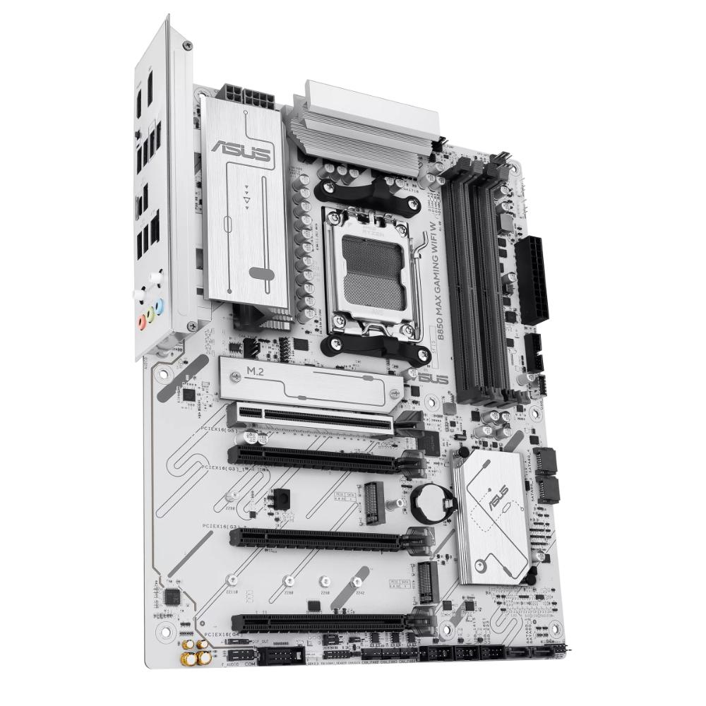 ASUS B850 MAX GAMING WIFI W AMD AM5 ATX Motherboard | Ryzen 9000/8000/7000 | 256GB DDR5 | 8000+MT/s (OC) | Wi-Fi 6E | 2.5Gb LAN | 3× M.2 | PCIe 5.0