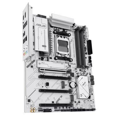 ASUS B850 MAX GAMING WIFI W AMD AM5 ATX Motherboard | Ryzen 9000/8000/7000 | 256GB DDR5 | 8000+MT/s (OC) | Wi-Fi 6E | 2.5Gb LAN | 3× M.2 | PCIe 5.0