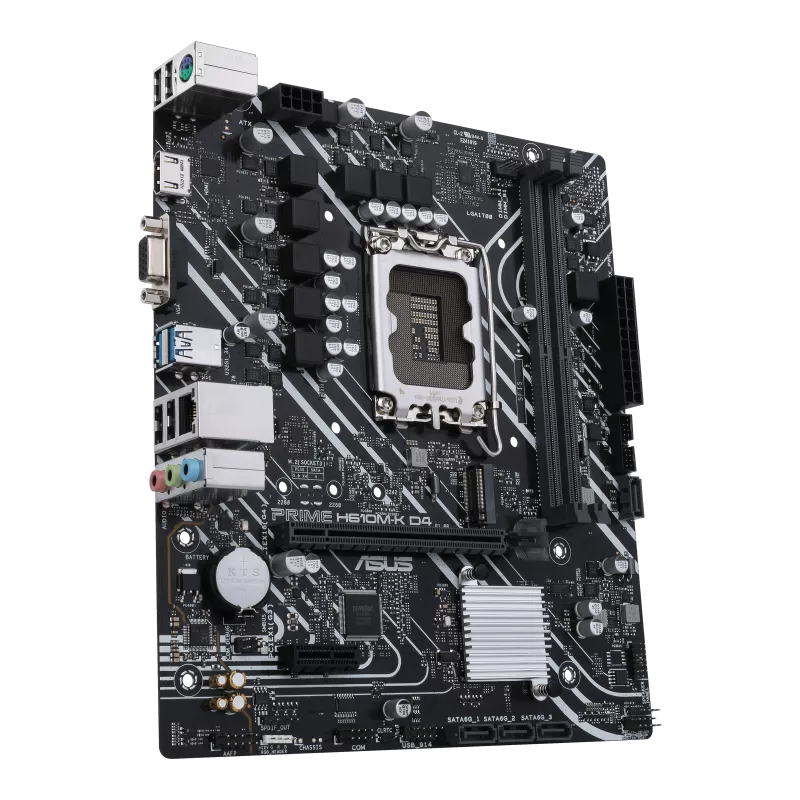 ASUS PRIME H610M-K D4 | Intel® H610 (LGA 1700) mic-ATX Motherboard