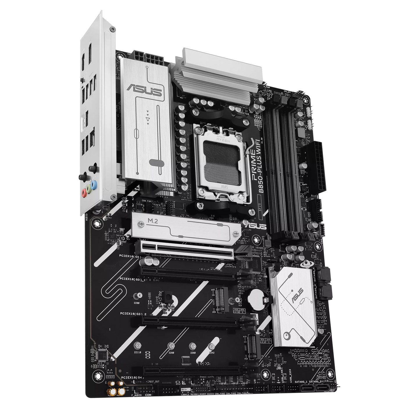 ASUS PRIME B850-PLUS WIFI-CSM AMD AM5 ATX Motherboard | Ryzen 9000/8000/7000 | 256GB DDR5 | 8000+MT/s (OC) | Wi-Fi 6E | 2.5Gb LAN | 3× M.2 | PCIe 5.0