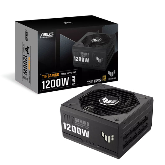 ASUS TUF Gaming 1200W Gold Power Supply | 1200W | 80 PLUS Gold | ATX 3.1 | PCIe 5.1 Ready | Fully Modular | Military-Grade Components | Axial-Tech Fan