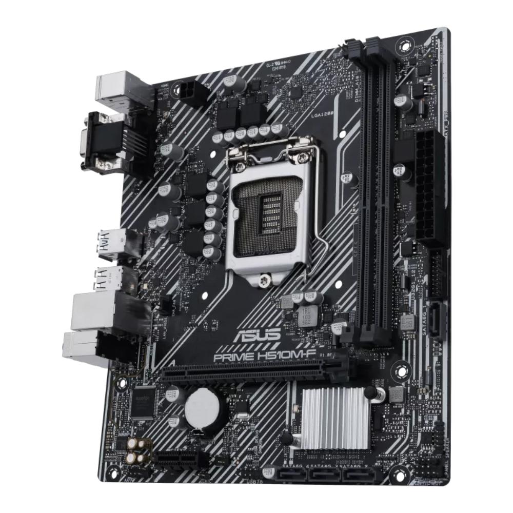 ASUS PRIME H510M-F Intel H510 Micro ATX Motherboard | LGA 1200 | 11th/10th Gen Intel Core | DDR4 3200MHz | PCIe 4.0 | 4× SATA 6Gb/s | USB 3.2 Gen 1 | 1Gb Ethernet
