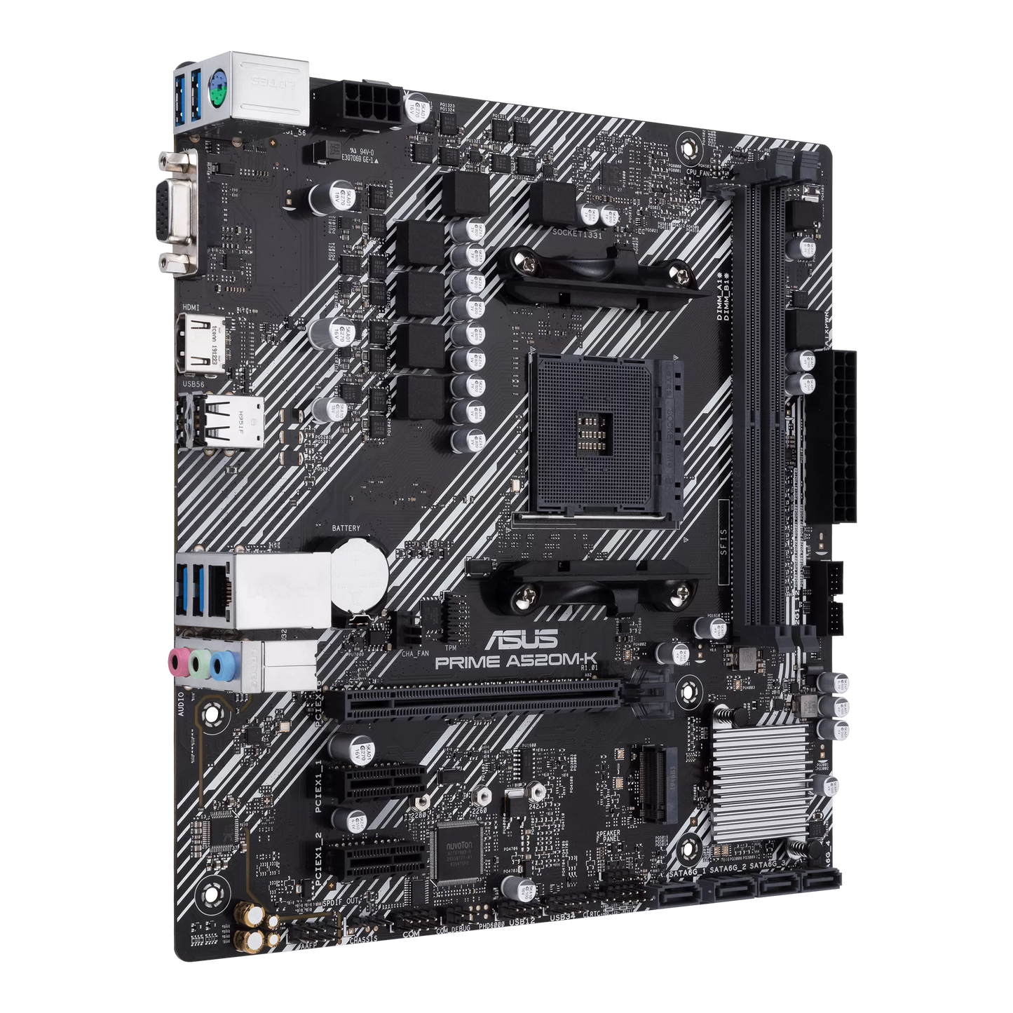 ASUS PRIME A520M-K/CSM | AMD A520 (Ryzen AM4) micro ATX Motherboard