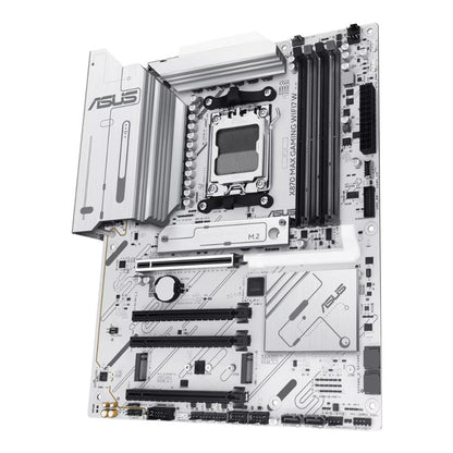 ASUS X870 MAX GAMING WIFI7 W Motherboard | AMD X870 | AM5 | DDR5 256GB | PCIe 5.0 | Wi-Fi 7 | 2.5GbE | USB4 40Gbps | ATX