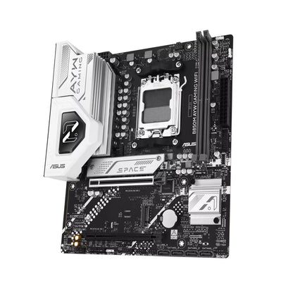 ASUS B850M AYW GAMING WIFI | AMD B850 | AM5 | DDR5 | Ryzen 9000/8000/7000 | PCIe 5.0 | Wi-Fi 6 | 2.5Gb LAN | Dual M.2 | micro-ATX
