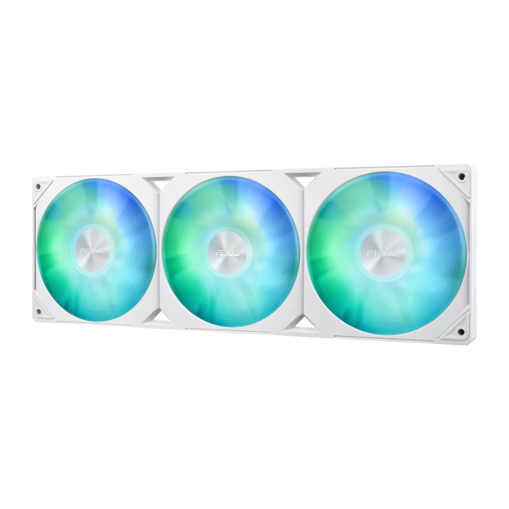 ASUS Prime LC 360 ARGB White Edition Liquid CPU Cooler | Copper Block, Aura Sync RGB, Sleeved Tubes, and Universal Socket Support