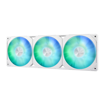 ASUS Prime LC 360 ARGB White Edition Liquid CPU Cooler | Copper Block, Aura Sync RGB, Sleeved Tubes, and Universal Socket Support