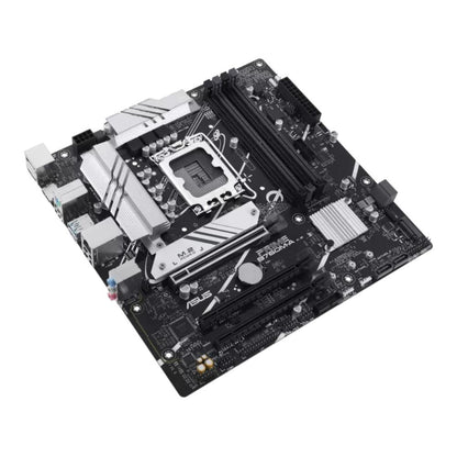 ASUS Prime B760M-A Motherboard | Intel B760 | LGA 1700 | mATX | DDR5 | PCIe 4.0 | 2× M.2 | 2.5Gb Ethernet | DisplayPort | 2× HDMI | USB 3.2 Gen 2 | USB Type-C | Aura Sync
