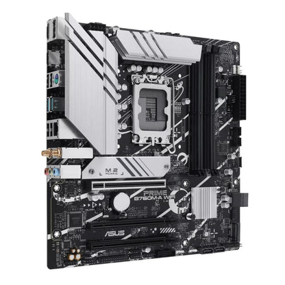ASUS PRIME B760M-A WIFI DDR5 Intel® B760 mATX Motherboard | LGA1700 | PCIe 4.0 | Wi-Fi 6 | DDR5