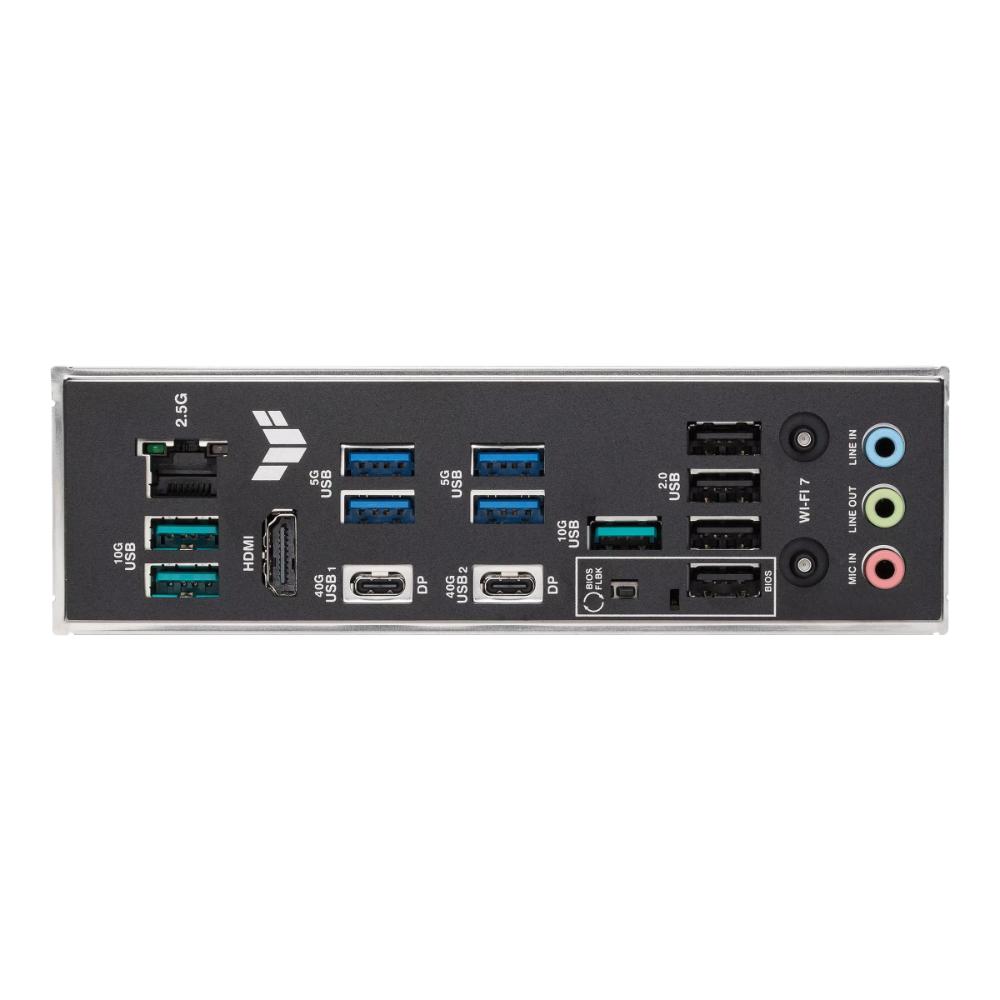 ASUS TUF GAMING X870E-PLUS WIFI7 Motherboard | AMD X870E | AM5 | DDR5 256GB | PCIe 5.0 | Wi-Fi 7 | 2.5GbE | USB4 40Gbps | 30W USB-C PD | ATX