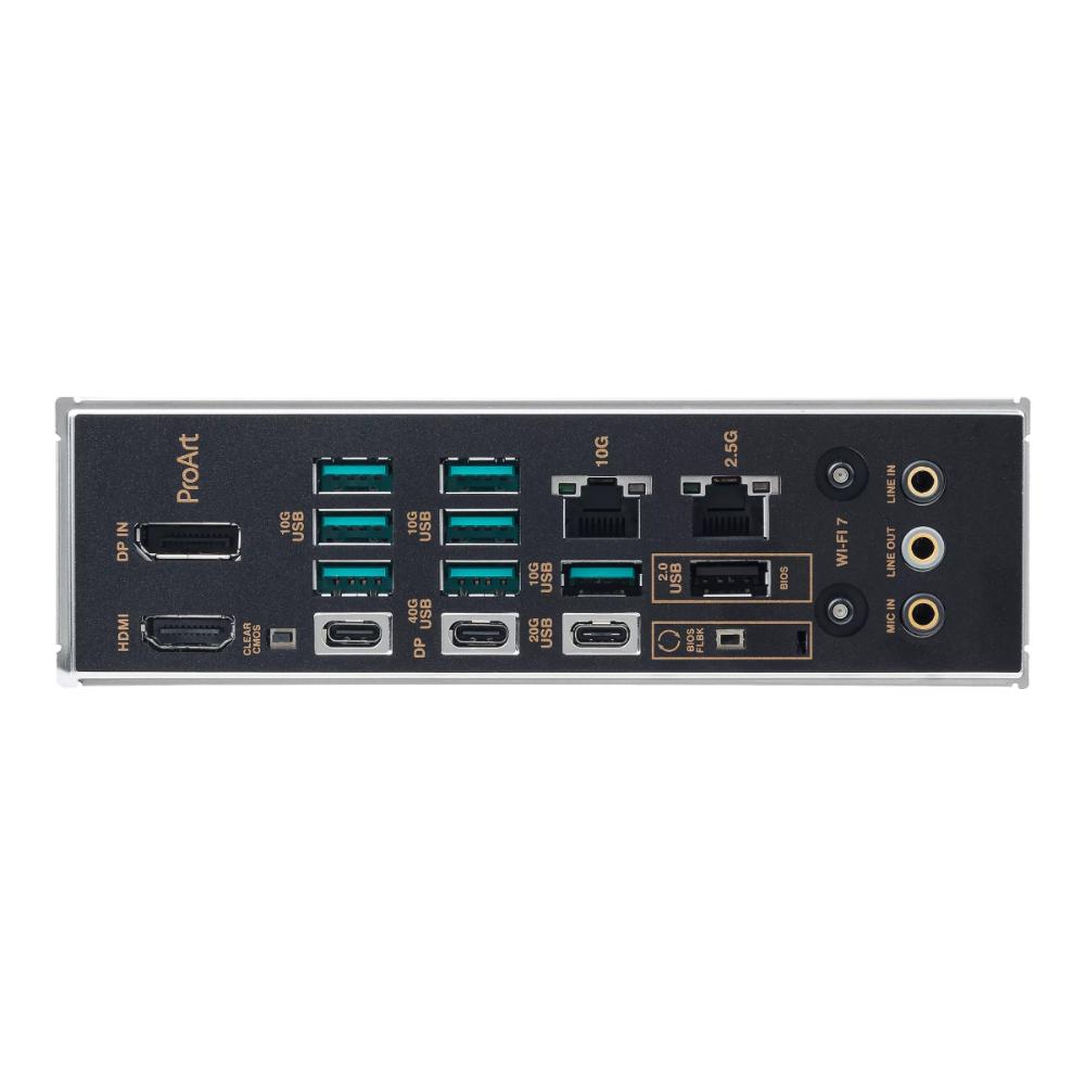 ASUS ProArt X870E-CREATOR WIFI Motherboard | AMD X870E | AM5 | DDR5 256GB | PCIe 5.0 | Dual USB4 | 10GbE + 2.5GbE | Wi-Fi 7 | ATX