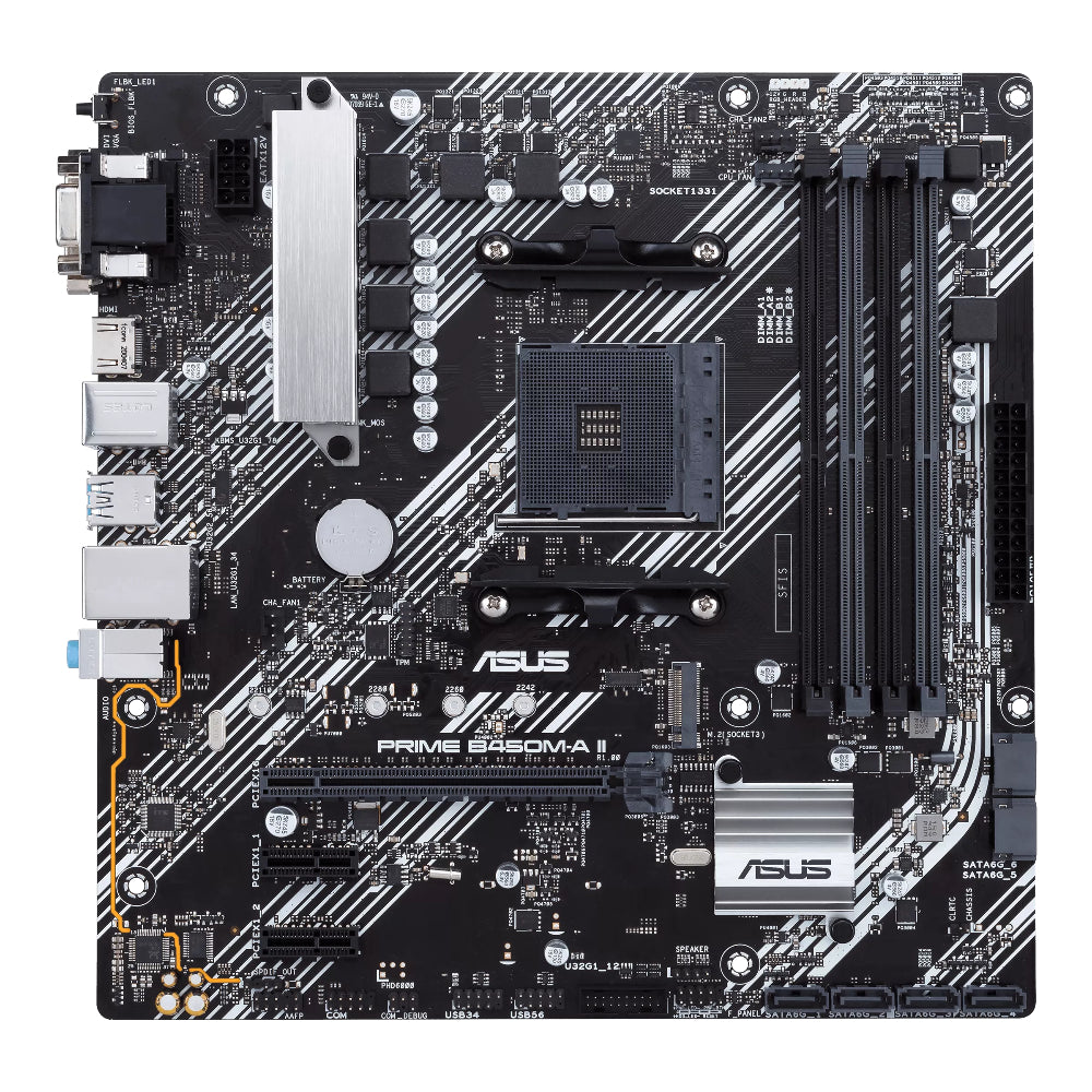ASUS PRIME B450M-A II D4 | Micro ATX AM4 Motherboard for Ryzen