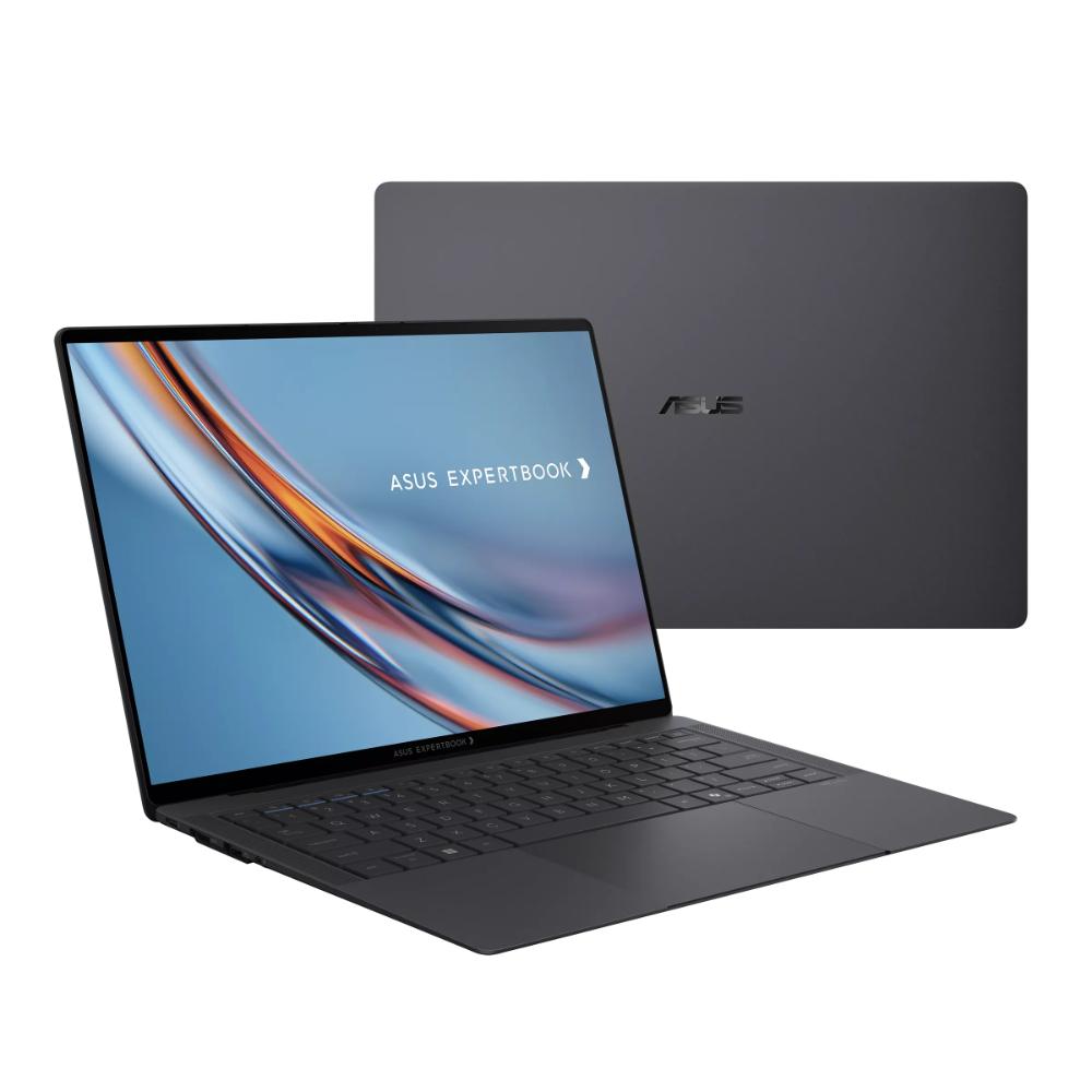 ASUS ExpertBook B9406CAA | Intel Core Ultra X7 358H | 64GB LPDDR5X | 1TB SSD | 14" 3K Tandem OLED Touch | Wi-Fi 7 | Fingerprint | Backlit English Keyboard | Jet Fog | DOS