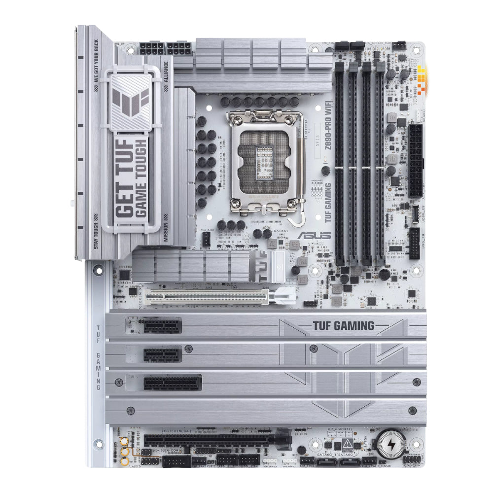 ASUS TUF GAMING Z890-PRO WIFI | Intel® Z890 ATX Motherboard | LGA 1851 | DDR5 Support | PCIe 5.0 | Wi-Fi 7 | Military-Grade Durability