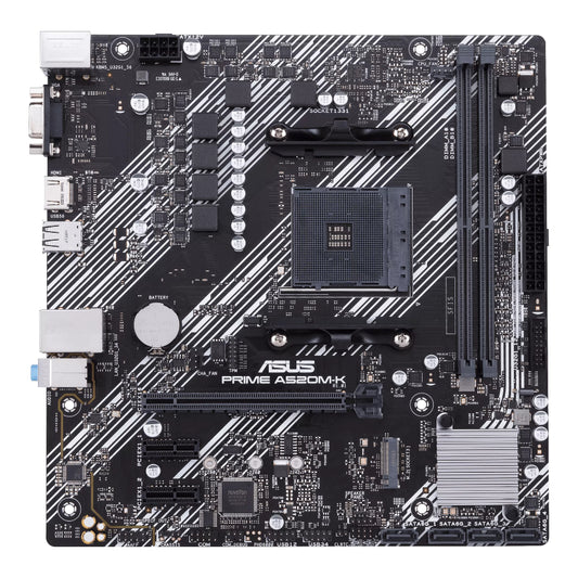 ASUS PRIME A520M-K/CSM | Micro-ATX Motherboard | AMD AM4 Socket | M.2 NVMe Support | USB 3.2 Gen 1 | 5X Protection III