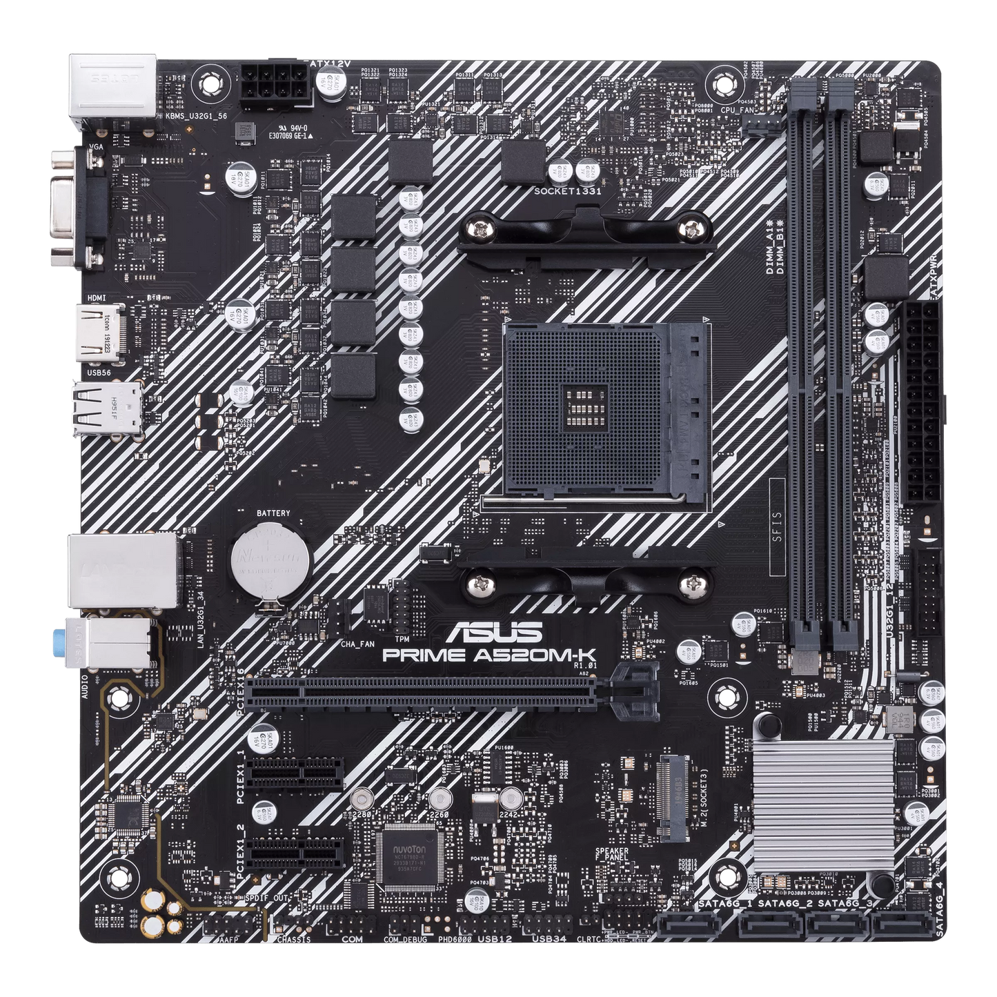 ASUS PRIME A520M-K/CSM | AMD A520 (Ryzen AM4) micro ATX Motherboard