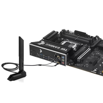 ASUS TUF GAMING B850-E WIFI AMD AM5 ATX Motherboard | Ryzen 9000/8000/7000 | 256GB DDR5 | 8000+MT/s (OC) | Wi-Fi 6E | 2.5Gb LAN | 3× M.2 | PCIe 5.0