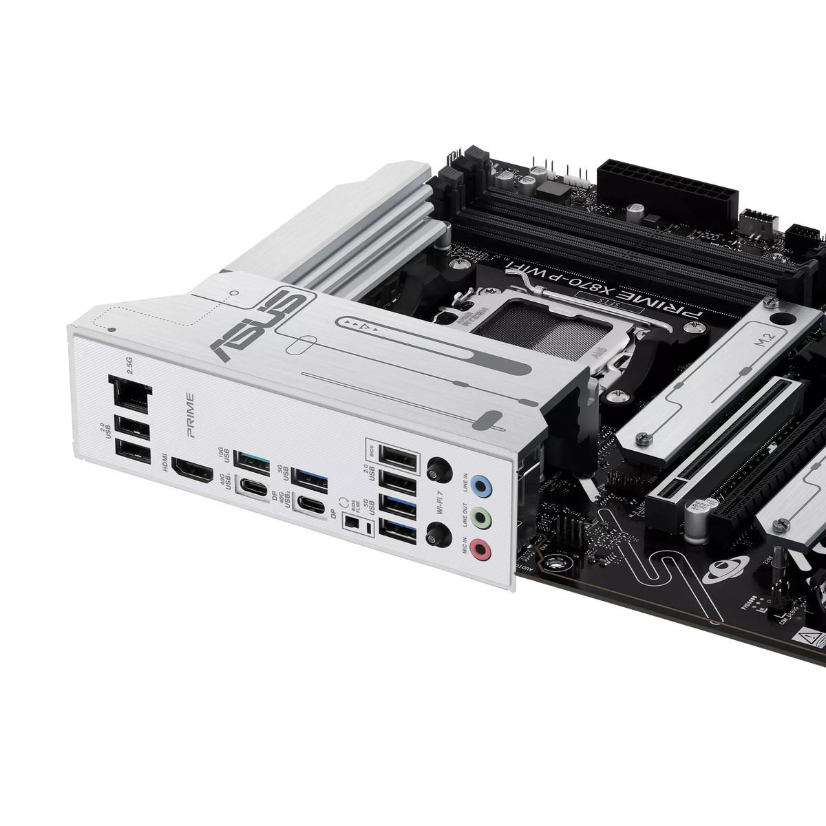 ASUS PRIME X870-P WIFI-CSM AMD AM5 ATX Motherboard | Ryzen 9000/8000/7000 | 256GB DDR5 | 8000+MT/s (OC) | Wi-Fi 7 | 2.5Gb LAN | 4× M.2 | PCIe 5.0