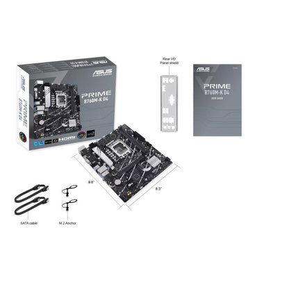 ASUS Prime B760M-K D4 Intel B760 DDR4 Micro-ATX Motherboard