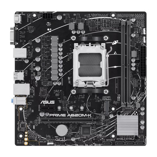 ASUS PRIME A620M-K-CSM AMD A620 DDR5 micro-ATX Motherboard | AM5 | PCIe 4.0 | DDR5 | AI Ready