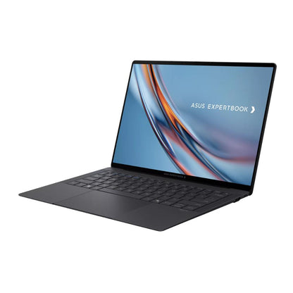 ASUS ExpertBook B9406CAA | Intel Core Ultra X7 358H | 64GB LPDDR5X | 1TB SSD | 14" 3K Tandem OLED Touch | Wi-Fi 7 | Fingerprint | Backlit English Keyboard | Jet Fog | DOS