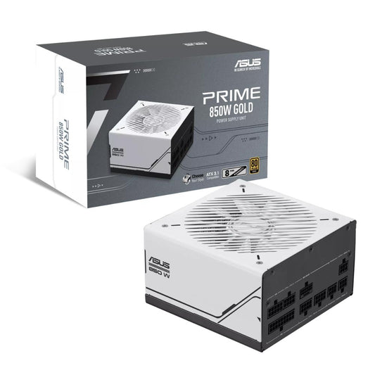 ASUS Prime 850W Gold Power Supply | 850W | 80 PLUS Gold | ATX 3.1 | PCIe 5.1 Ready | 16-Pin PCIe Cable | Active PFC