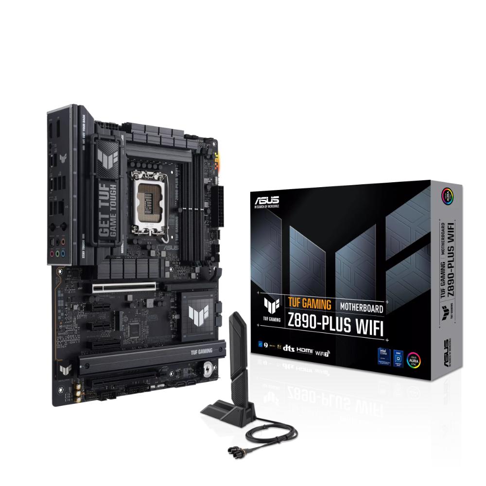 ASUS TUF GAMING Z890-PLUS WIFI | Intel Z890 | LGA1851 | DDR5 | Wi-Fi 7 | PCIe 5.0 | 4x M.2 | Thunderbolt 4