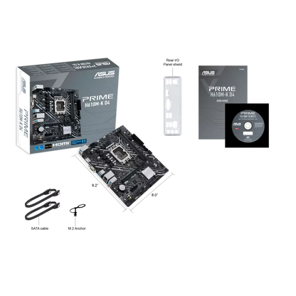 ASUS PRIME H610M-K D4 | Intel® H610 (LGA 1700) mic-ATX Motherboard