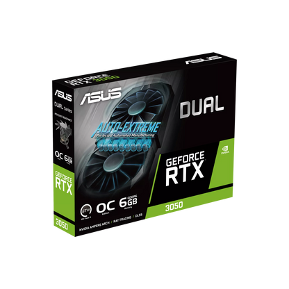 ASUS Dual NVIDIA GeForce RTX™ 3050 OC Edition 6GB GDDR6 | Gaming Graphics Card