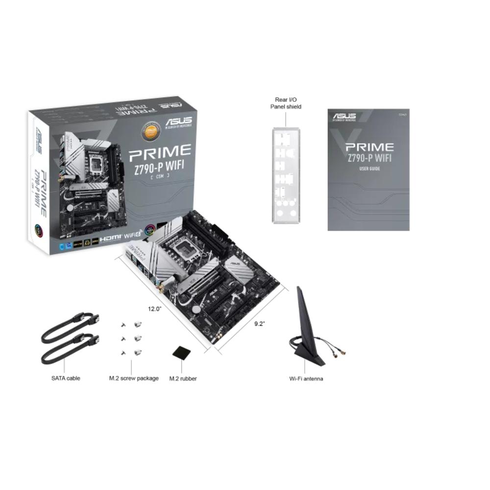 ASUS PRIME Z790-P WIFI-CSM | Intel Z790 ATX Motherboard | LGA1700 | DDR5 | Wi-Fi 6 | PCIe 5.0 | 3x M.2
