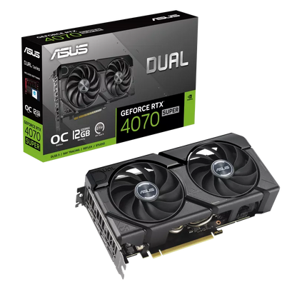 ASUS Dual NVIDIA GeForce RTX™ 4070 SUPER EVO OC Edition 12GB GDDR6X | Gaming Graphics Card