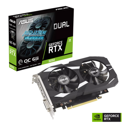 ASUS Dual NVIDIA GeForce RTX™ 3050 OC Edition 6GB GDDR6 | Gaming Graphics Card