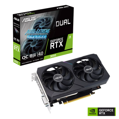 ASUS Dual NVIDIA GeForce RTX™ 3050 V2 8GB GDDR6 | Gaming Graphics Card