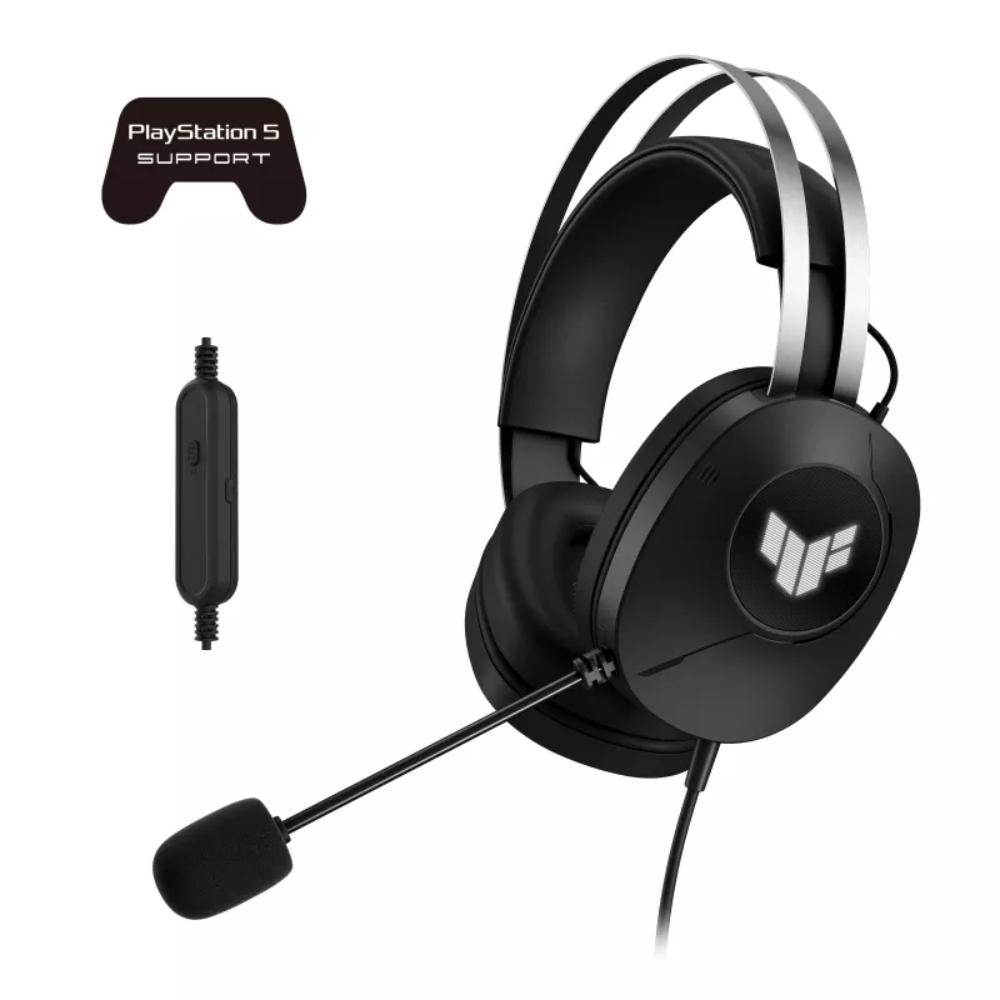 ASUS TUF Gaming H1 Gen II A302 Wired Headset | 40mm ASUS Essence Drivers | Virtual 7.1 Surround Sound | TeamSpeak-Certified Mic | PC & PlayStation® 5