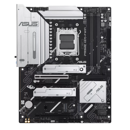 ASUS PRIME X870-P WIFI-CSM AMD AM5 ATX Motherboard | Ryzen 9000/8000/7000 | 256GB DDR5 | 8000+MT/s (OC) | Wi-Fi 7 | 2.5Gb LAN | 4× M.2 | PCIe 5.0