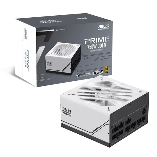 ASUS Prime 750W Gold Power Supply | 750W | 80 PLUS Gold | ATX 3.1 | PCIe 5.1 Ready | 16-Pin PCIe Cable | Active PFC