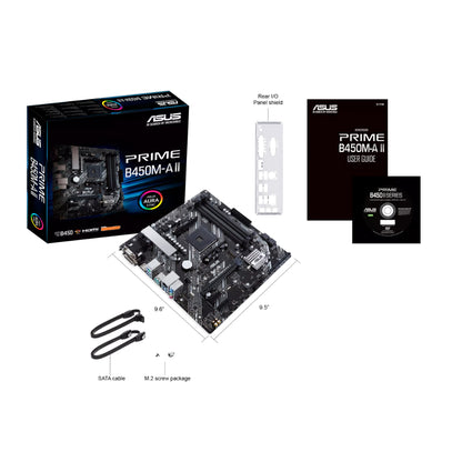 ASUS PRIME B450M-A II D4 | Micro ATX AM4 Motherboard for Ryzen