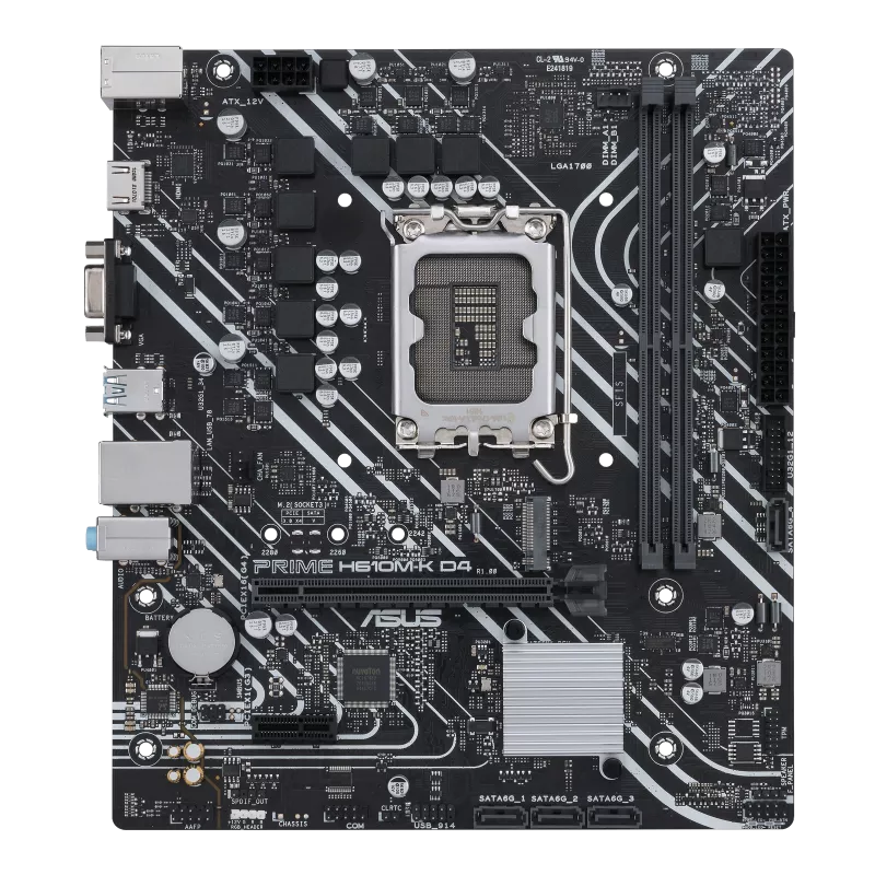 ASUS PRIME H610M-K D4 | Intel® H610 (LGA 1700) mic-ATX Motherboard