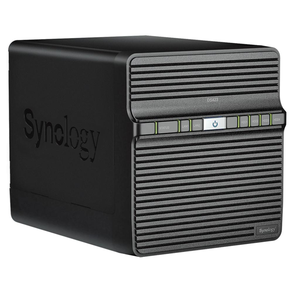 Synology DiskStation DS423 | 4-Bay NAS Storage Solution | Realtek Quad-Core | 2GB DDR4 | Private Cloud & Backup Server