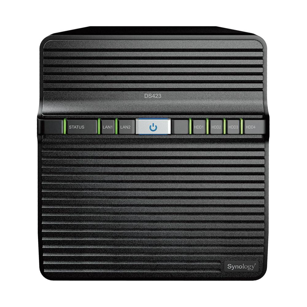 Synology DiskStation DS423 | 4-Bay NAS Storage Solution | Realtek Quad-Core | 2GB DDR4 | Private Cloud & Backup Server