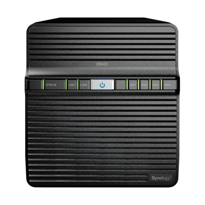 Synology DiskStation DS423 | 4-Bay NAS Storage Solution | Realtek Quad-Core | 2GB DDR4 | Private Cloud & Backup Server