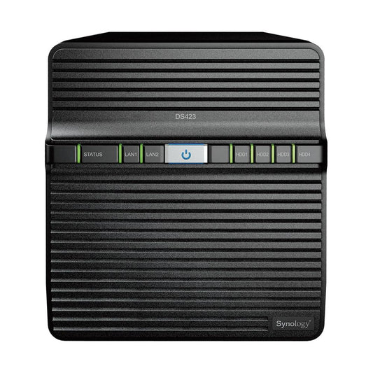 Synology DiskStation DS423 | 4-Bay NAS Storage Solution | Realtek Quad-Core | 2GB DDR4 | Private Cloud & Backup Server