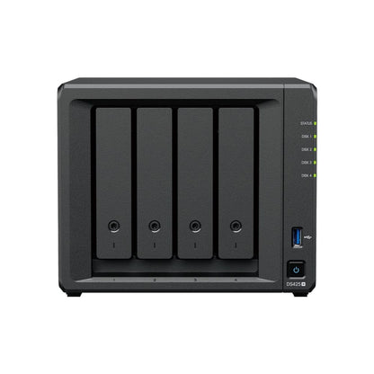 Synology DiskStation DS425+ | 4-Bay NAS Storage Solution | Intel Celeron Quad-Core | 2.5GbE | M.2 NVMe Cache Support