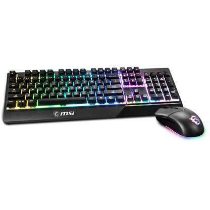MSI Vigor GK30 White Combo Gaming Keyboard & Mouse | RGB Backlighting, Mechanical-Like Switches, Water-Resistant Design